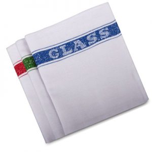 Glass Tea Towels (Blue) Doz/pk