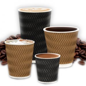 4oz , charcol and Brown Triple Wall Cup